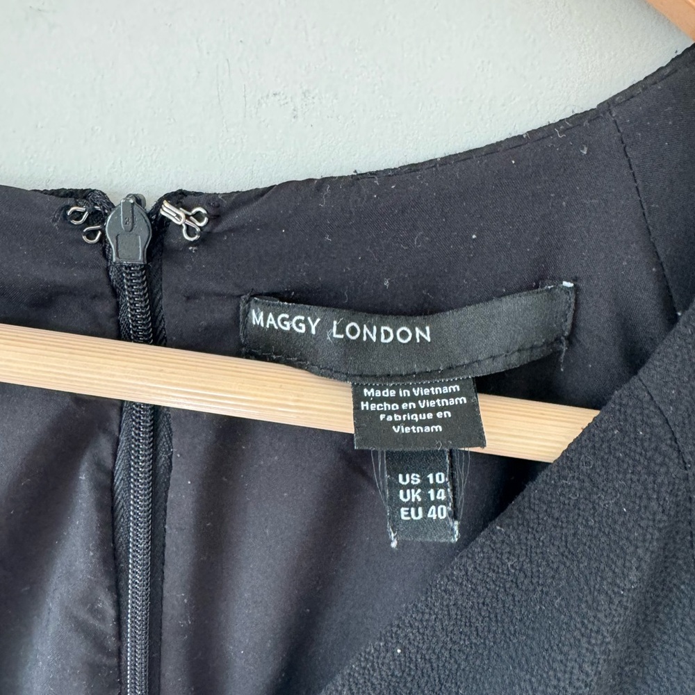 Maggy London Black Midi Dress - Picture 3 of 9